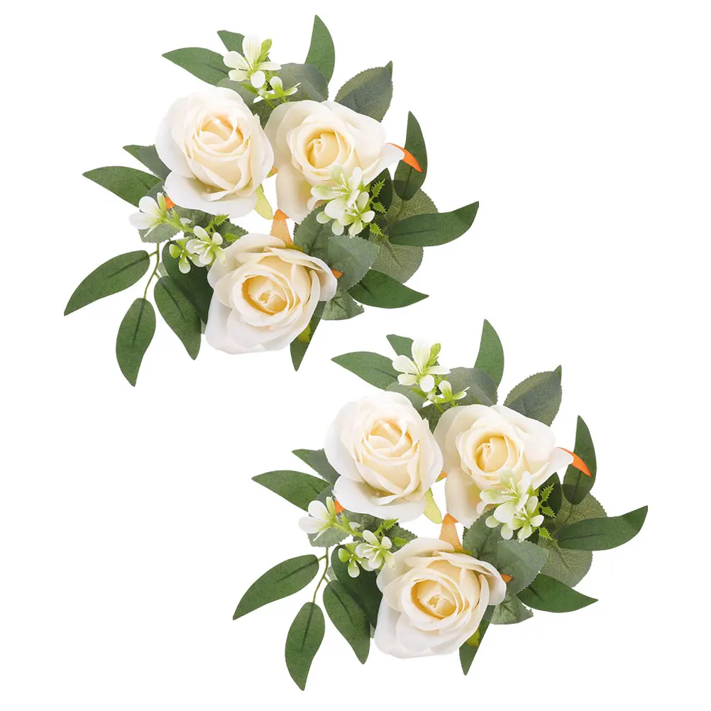 2pcs Artificial Rose Wreath Realistic Petals Table Decoration Lightweight Floral Ring Wax Pillars Wedding Party Props
2pcs Artificial Rose Wreath Realistic Petals Table Decoration Lightweight Floral Ring Wax Pillars Wedding Party Props