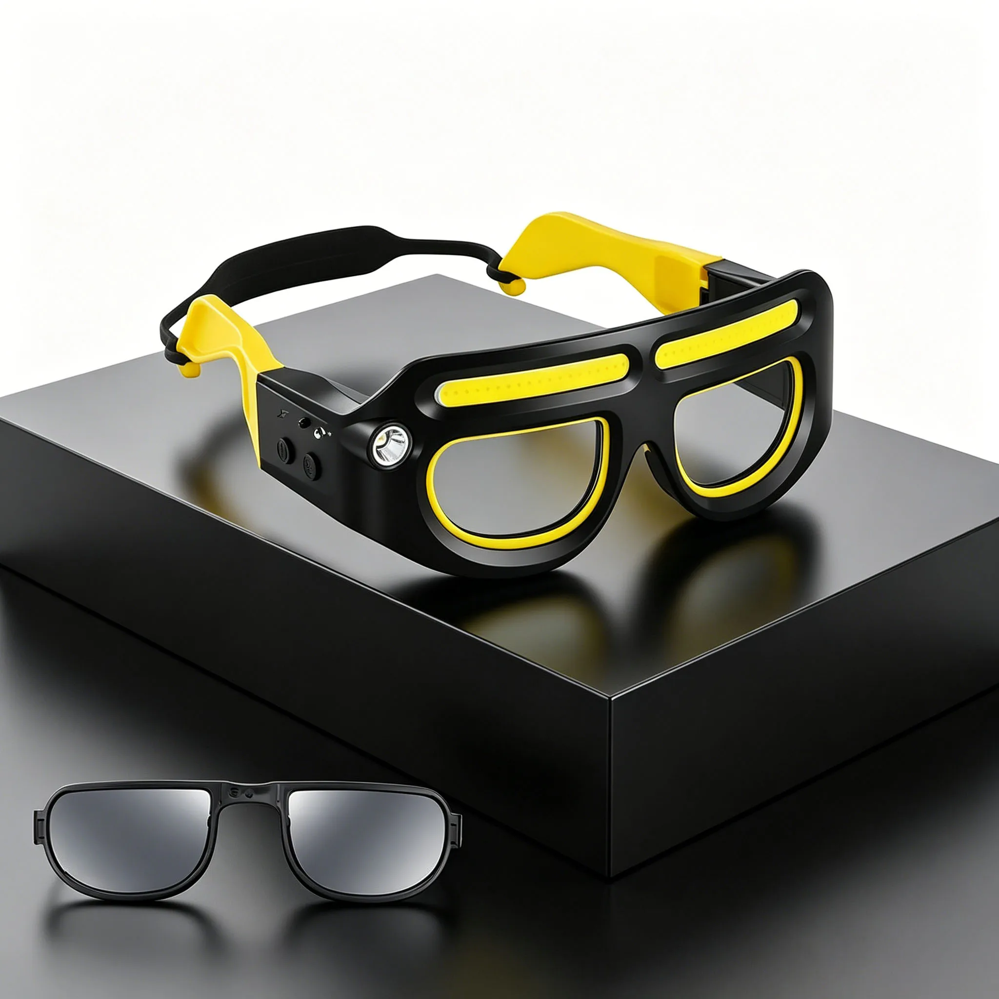 Rechargeable LED Safety Glasses Headlights,Detachable Sunglasses,Multifunctional Headlamp for working,Riding,Night Fishing
Rechargeable LED Safety Glasses Headlights,Detachable Sunglasses,Multifunctional Headlamp for working,Riding,Night Fishing