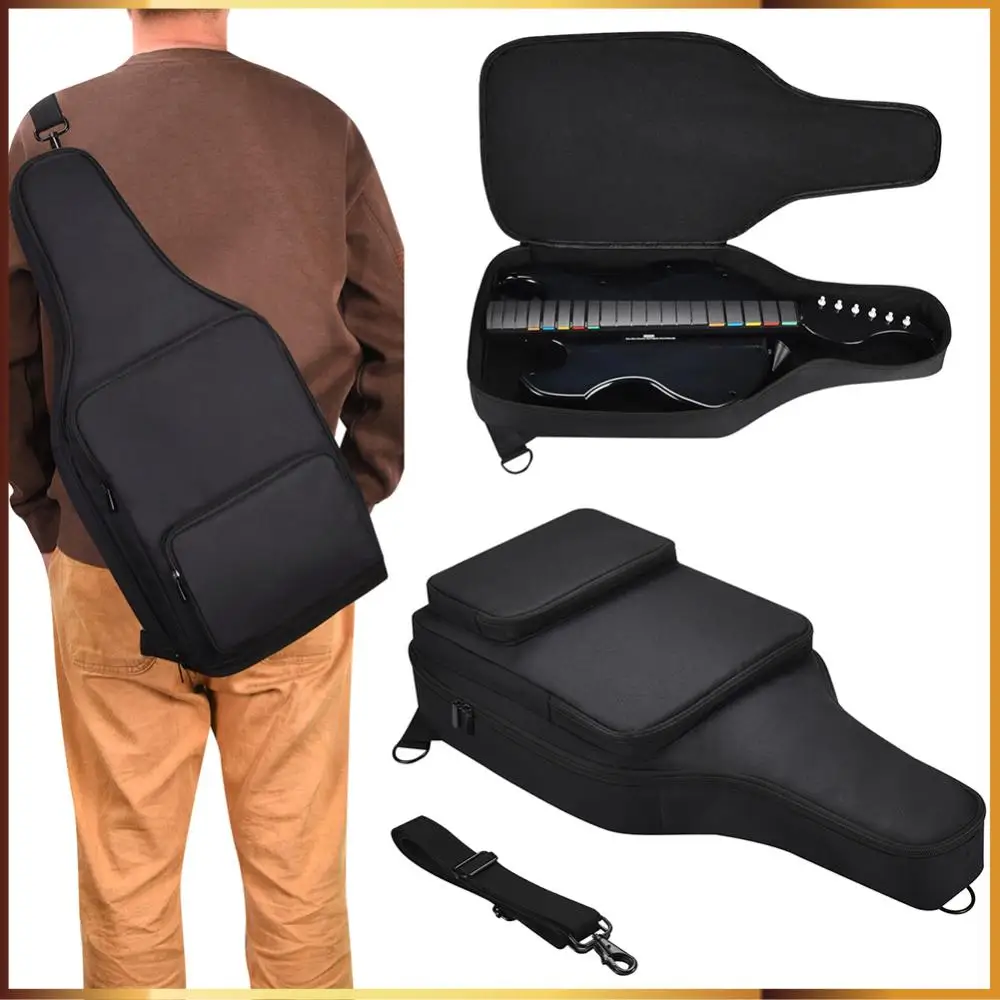 Portable Carrying Case Anti-Scratch Carrying Bag with Accessory Pockets Guitar Bag for PDP Riffmaster Wireless Guitar Controller