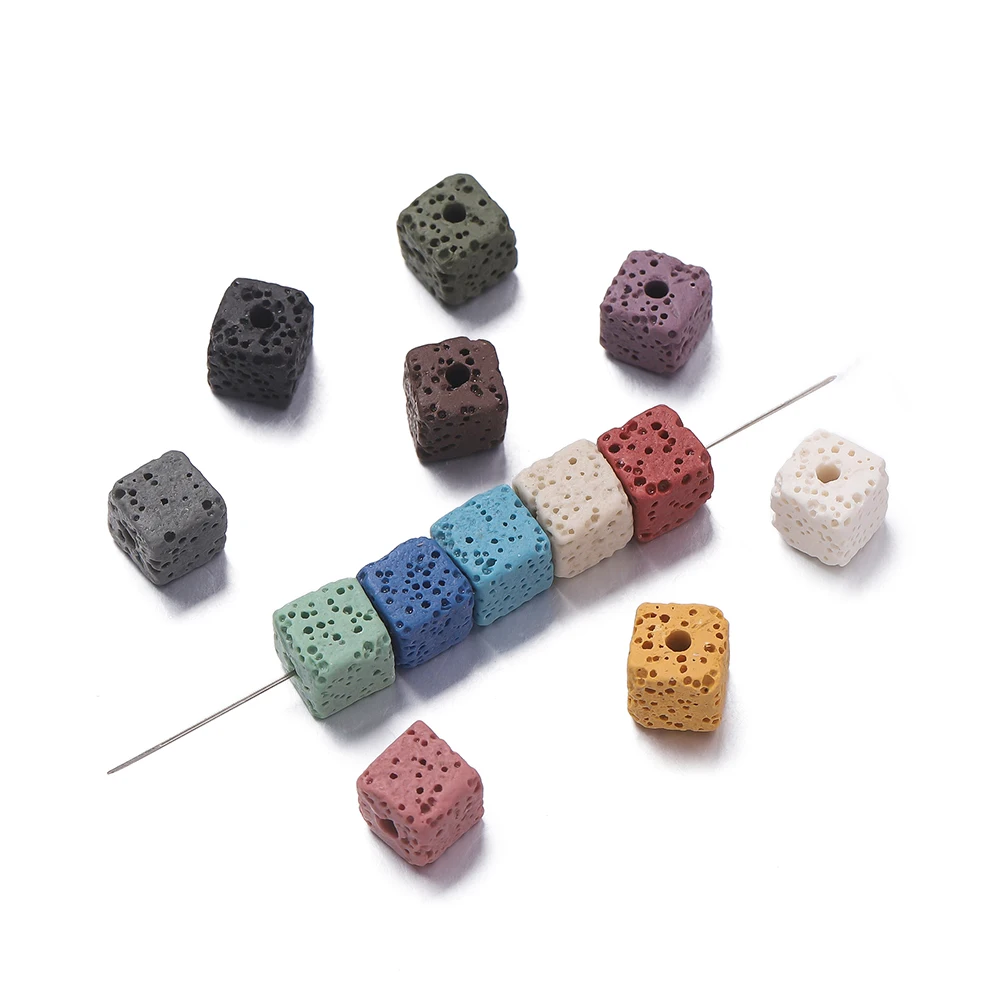 5pcs/Lots Lava Gemstones Natural Stone Beads Square Spacer Loose Beads for DIY Necklace Bracelet Jewelry Making Accessories
5pcs/Lots Lava Gemstones Natural Stone Beads Square Spacer Loose Beads for DIY Necklace Bracelet Jewelry Making Accessories
