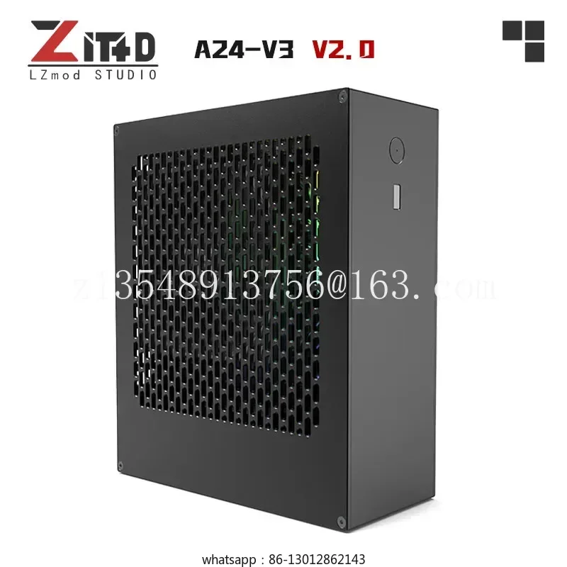 one Lzmod 4-liter mini A24-V3 2.0 core display 1u power supply itx chassis all aluminum alloy
one Lzmod 4-liter mini A24-V3 2.0 core display 1u power supply itx chassis all aluminum alloy
