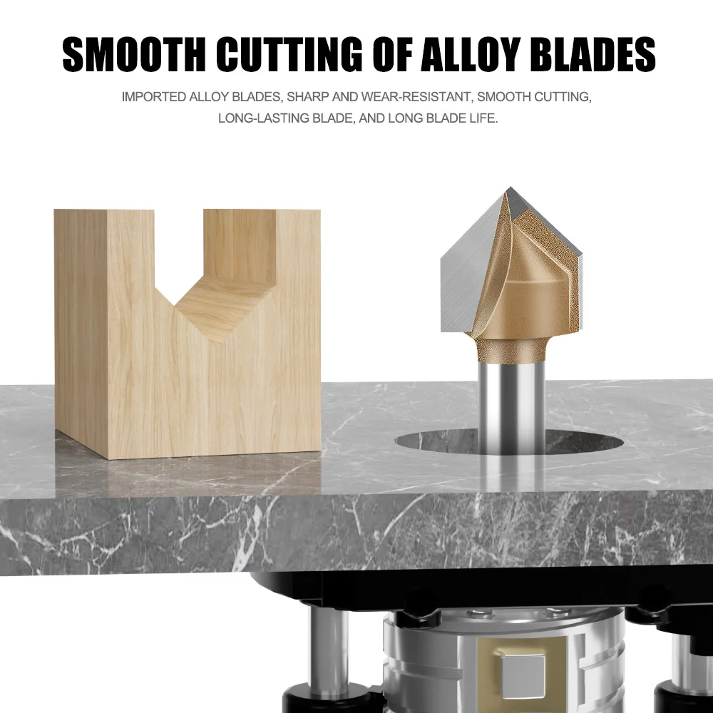 1pcs 1/4mm Professional Grade 90 Degree V Knife Woodworking Milling Cutter Slotted and Flanged Cutter Head
1pcs 1/4mm Professional Grade 90 Degree V Knife Woodworking Milling Cutter Slotted and Flanged Cutter Head