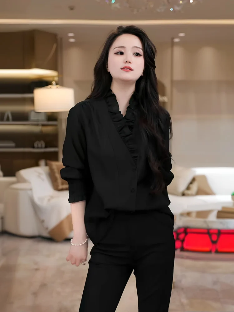 Elegant Long Sleeve Acetate Shirt Women's Slim Fit Shirt Floral Lace Business Casual Breathable Skin-Friendly Chinese Style
Elegant Long Sleeve Acetate Shirt Women's Slim Fit Shirt Floral Lace Business Casual Breathable Skin-Friendly Chinese Style