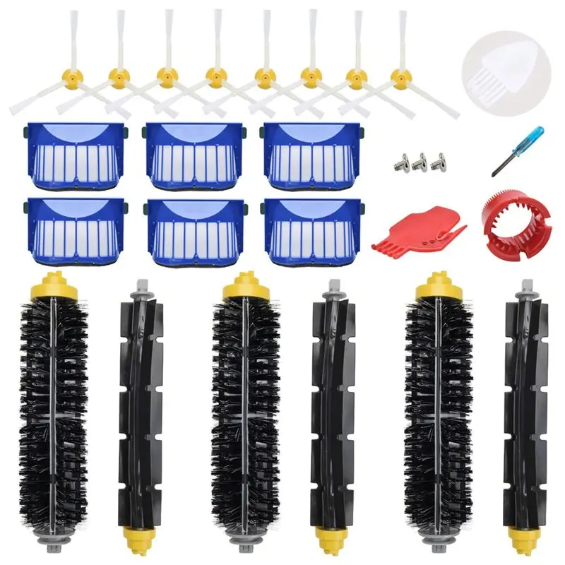 ABBK-For Irobot Roomba 675 645 655 671 677 Robotics Replacement Parts Kit- Includes 6 Filter, 8 Side Brush, Bristle And Beater B
ABBK-For Irobot Roomba 675 645 655 671 677 Robotics Replacement Parts Kit- Includes 6 Filter, 8 Side Brush, Bristle And Beater B
