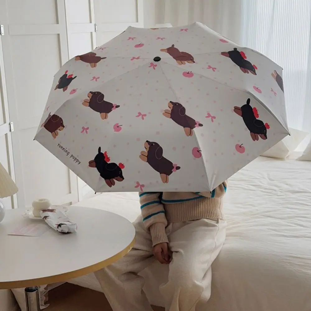 Складной зонт с рисунком собаки, мультяшный зонт с защитой от ультрафиолета, тройной складной зонт, автоматический/ручной
Складной зонт с рисунком собаки, мультяшный зонт с защитой от ультрафиолета, тройной складной зонт, автоматический/ручной