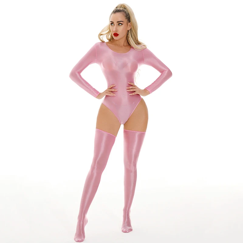 3pcs Oil Shiny Tight Sexy Bodysuit and Socks Ladies Adult Professional Women's Uniform Seductive Exotic Dancewear Costumes
3pcs Oil Shiny Tight Sexy Bodysuit and Socks Ladies Adult Professional Women's Uniform Seductive Exotic Dancewear Costumes