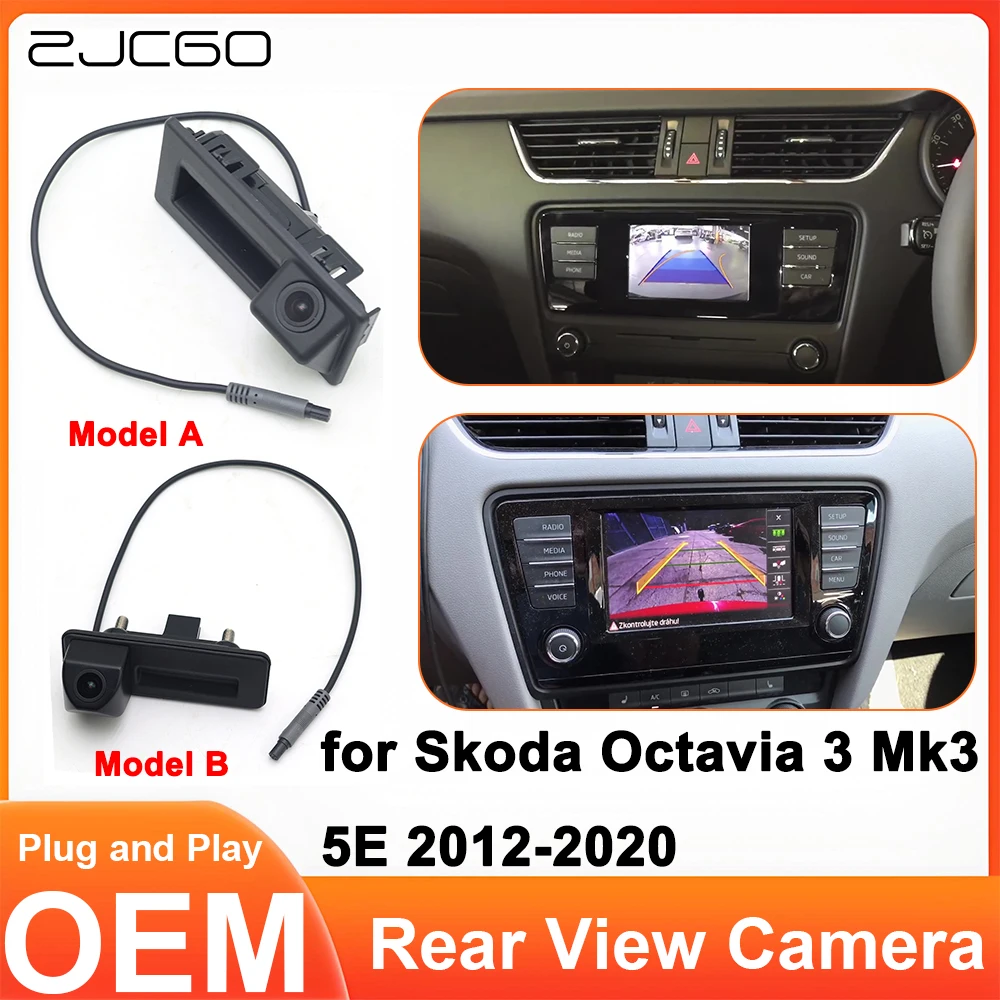 ZJCGO for Skoda Octavia 3 Mk3 5E 2012-2020 Rear View Reverse Backup Trunk Handle OEM Original Camera Plug and Play MQB Ax CanBus
ZJCGO for Skoda Octavia 3 Mk3 5E 2012-2020 Rear View Reverse Backup Trunk Handle OEM Original Camera Plug and Play MQB Ax CanBus