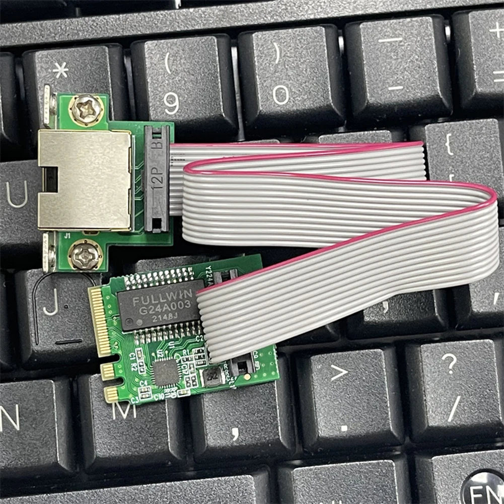 M.2 Network Card 10/100/1000Mbps Ethernet Network Card Single Port RJ45 M.2 A+E Ethernet Adapter RTL8111H Chip for Desktop PC
M.2 Network Card 10/100/1000Mbps Ethernet Network Card Single Port RJ45 M.2 A+E Ethernet Adapter RTL8111H Chip for Desktop PC