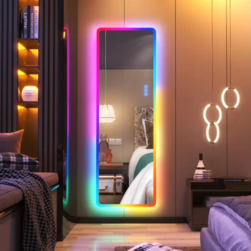 Зеркало напольное светящееся 7 цветов Divatla Dreamcolor, неоновое настенное зеркало RGB с музыкой, зеркало в полный рост для гостиной
Зеркало напольное светящееся 7 цветов Divatla Dreamcolor, неоновое настенное зеркало RGB с музыкой, зеркало в полный рост для гостиной
