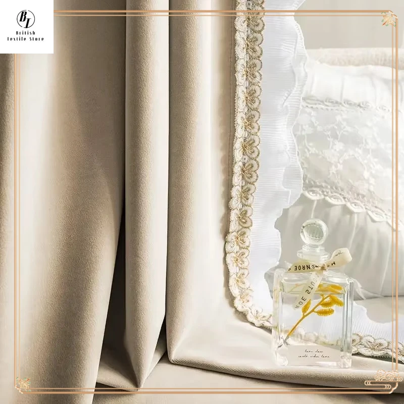 Simple French Curtains Living Room Dining Room Bedroom Children's Room High-grade Cream Girl Wind Curtain High-grade Velvet
Simple French Curtains Living Room Dining Room Bedroom Children's Room High-grade Cream Girl Wind Curtain High-grade Velvet