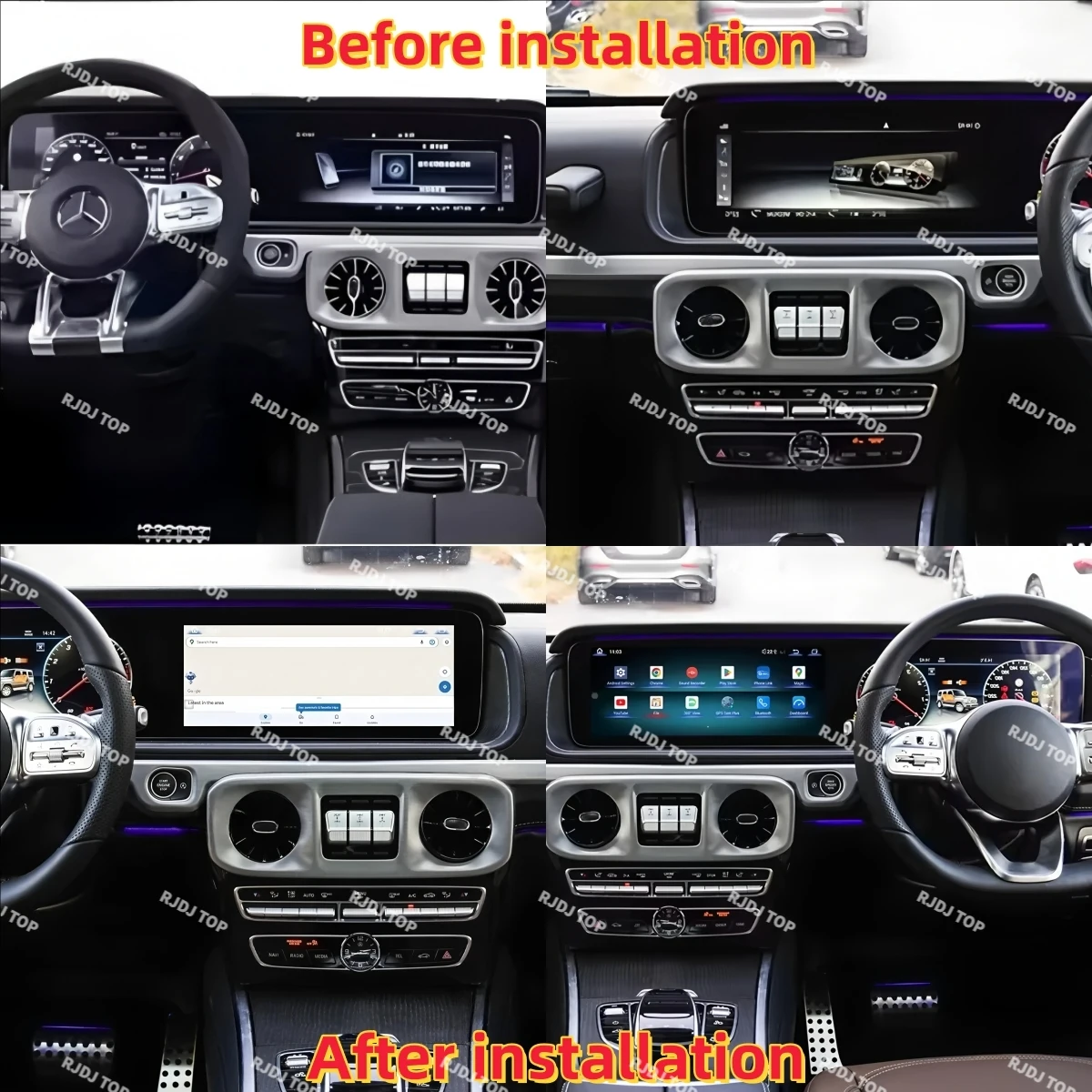 24.6" Dual Screen Android Player For Mercedes Benz G Class W463 2023-2025 Car Auto Radio Stereo Multimedia GPS Navi DSP Carplay
24.6" Dual Screen Android Player For Mercedes Benz G Class W463 2023-2025 Car Auto Radio Stereo Multimedia GPS Navi DSP Carplay