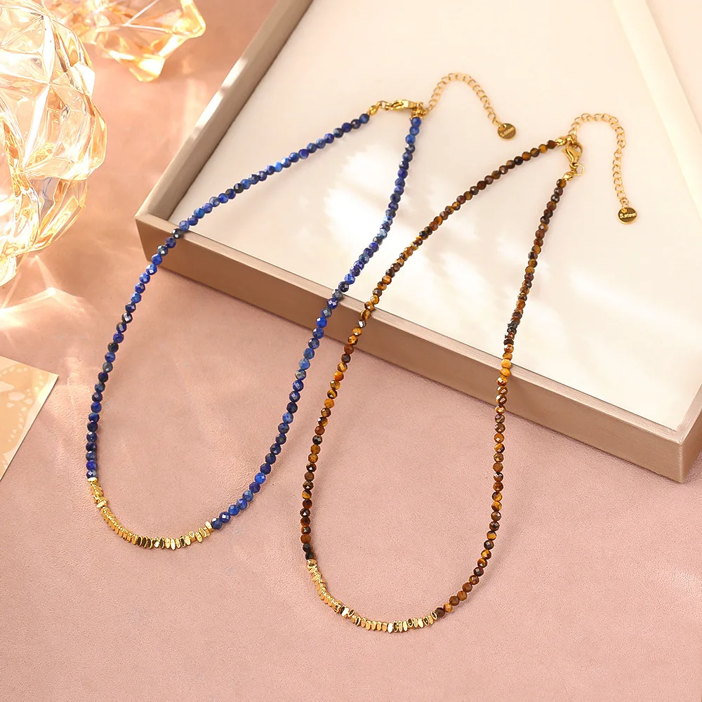 Fashionable and exquisite broken silver lapis lazuli necklace niche light luxury high-end versatile commuting clavicle chain
Fashionable and exquisite broken silver lapis lazuli necklace niche light luxury high-end versatile commuting clavicle chain