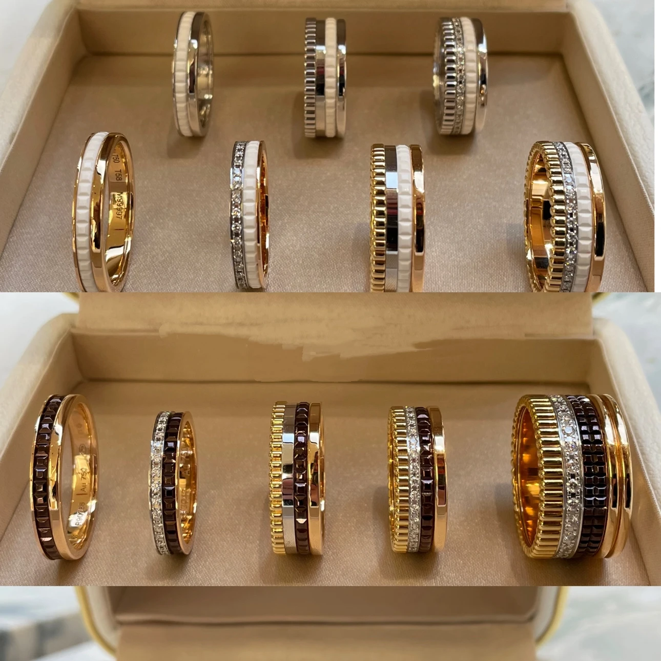 Роскошный французский стиль, вращающиеся шестерни, вращающиеся мужские и женские кольца для пар, муассанит, высокое качество, черный, белый цвет, квадратный праздничный подарок
Роскошный французский стиль, вращающиеся шестерни, вращающиеся мужские и женские кольца для пар, муассанит, высокое качество, черный, белый цвет, квадратный праздничный подарок