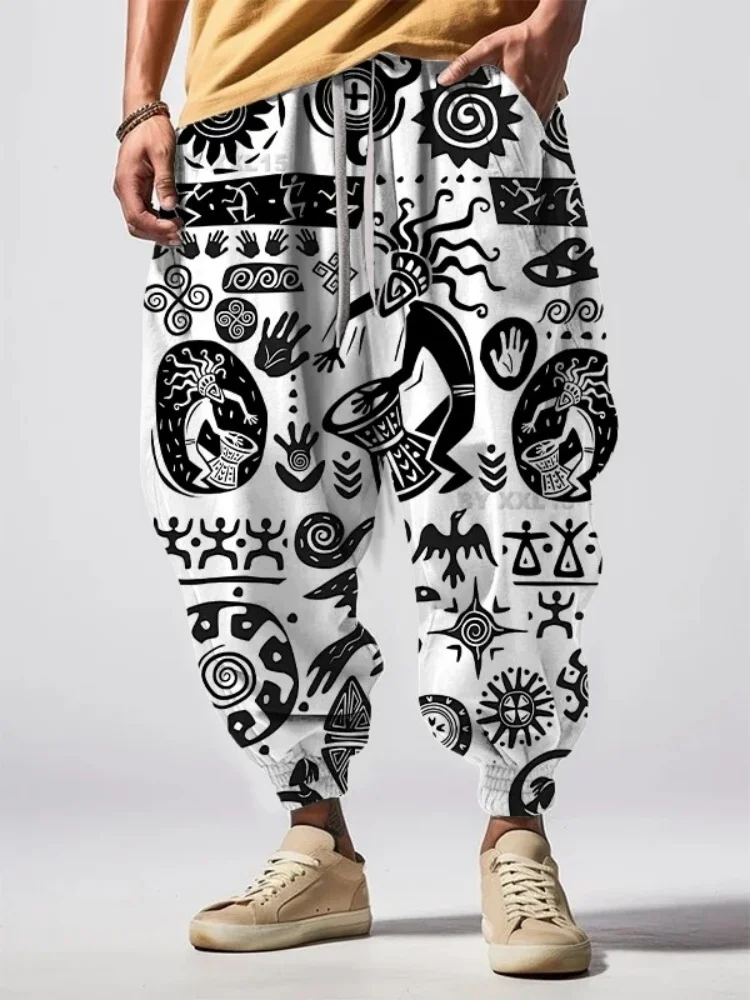 Men's Retro Tribe Graphic Print Loose Drawstring Waist Sweatpants Holiday Oversized Sports Trouser Man Harajuku Bottoms 2026
Men's Retro Tribe Graphic Print Loose Drawstring Waist Sweatpants Holiday Oversized Sports Trouser Man Harajuku Bottoms 2026