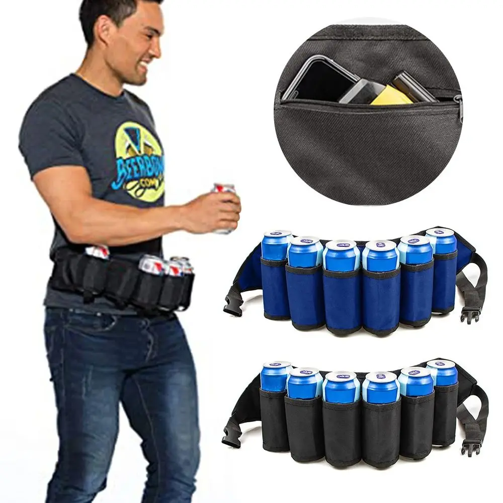 Universal Zipper Pockets Beer Belt Holder Picnics Party Soda Can Belt Hiking Adjustable Drink Can Holder
Universal Zipper Pockets Beer Belt Holder Picnics Party Soda Can Belt Hiking Adjustable Drink Can Holder