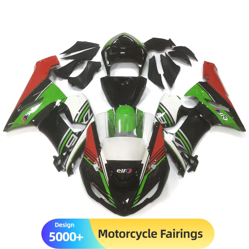 Fairing Kit for 2005-2006 KAWASAKI ZX-6R with High-Quality ABS Plastic Injection Molded Construction 
Fairing Kit for 2005-2006 KAWASAKI ZX-6R with High-Quality ABS Plastic Injection Molded Construction