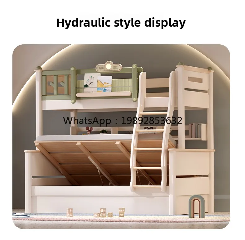 Bunk Bed Double Layer Bed Solid Wood Parent-Child Small Apartment Double Ladder Cabinet Bed Small Apartment
Bunk Bed Double Layer Bed Solid Wood Parent-Child Small Apartment Double Ladder Cabinet Bed Small Apartment
