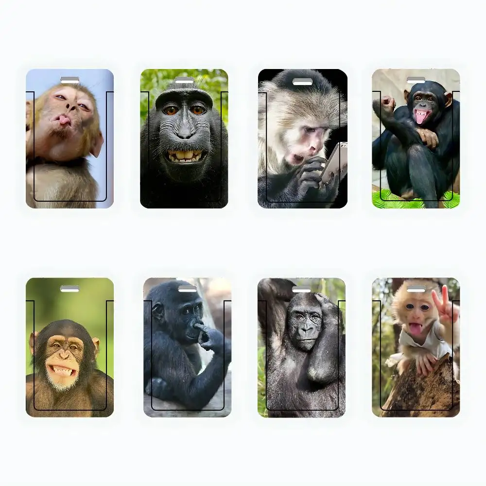 Funny Monkey ID Card Holder Cute Badge Holder PVC Card Cover With Clear Window For Student Office Bus Card
Funny Monkey ID Card Holder Cute Badge Holder PVC Card Cover With Clear Window For Student Office Bus Card