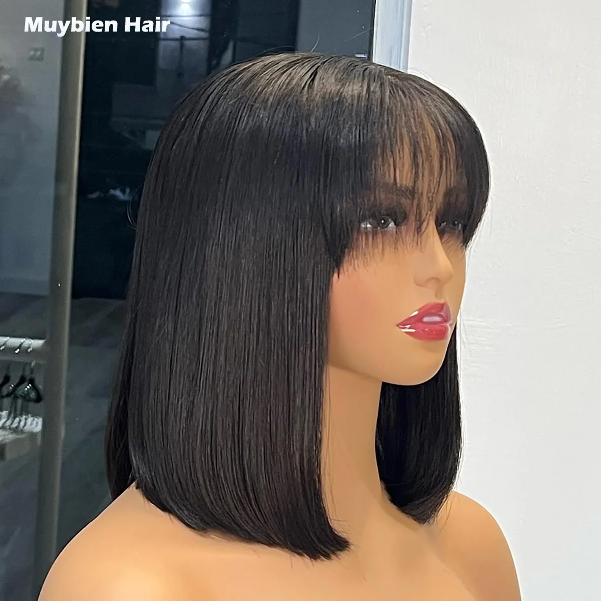 Super Double Drawn Vietnamese Bone Straight 5 by 5 Bangs HD Lace Bob Wig Human Hair Pre Cut Wear and Go Glueless Fringe Bang Wig
Super Double Drawn Vietnamese Bone Straight 5 by 5 Bangs HD Lace Bob Wig Human Hair Pre Cut Wear and Go Glueless Fringe Bang Wig