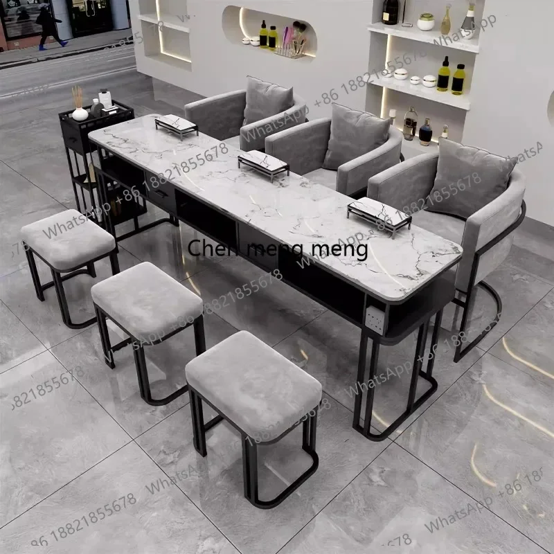 F150 Black Manicure Table and Chair Set Glass Top Fashion Single Double Triple Light Luxury Mesas Manicuristas Commercial Furnit
F150 Black Manicure Table and Chair Set Glass Top Fashion Single Double Triple Light Luxury Mesas Manicuristas Commercial Furnit