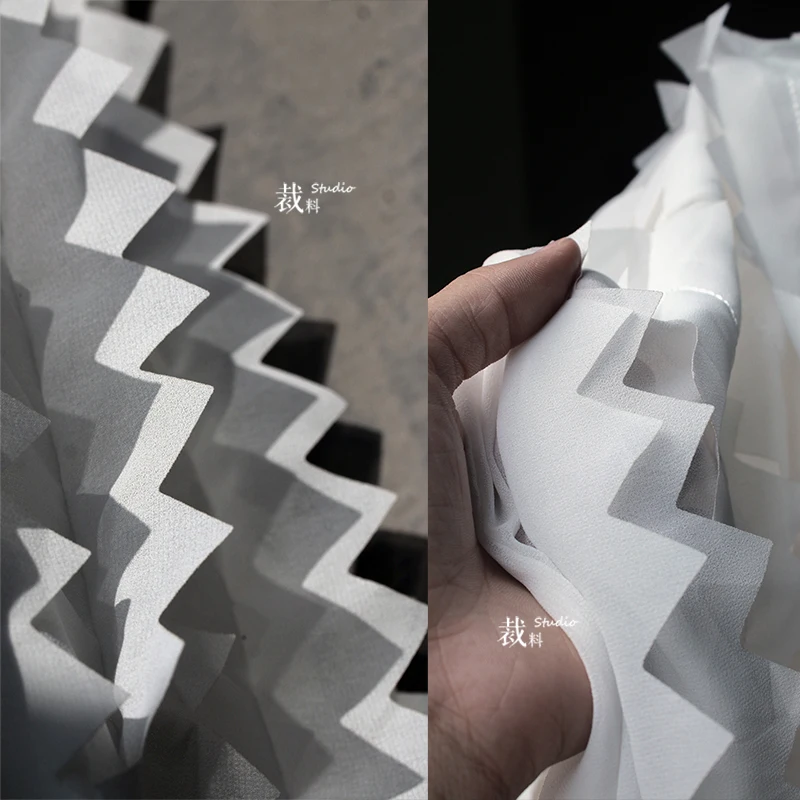 Зигзагообразная текстура, оригинальная креативная треугольная белая рубашка, юбка, куртка, дизайнерская ткань для трансформации одежды для пэчворка
Зигзагообразная текстура, оригинальная креативная треугольная белая рубашка, юбка, куртка, дизайнерская ткань для трансформации одежды для пэчворка
