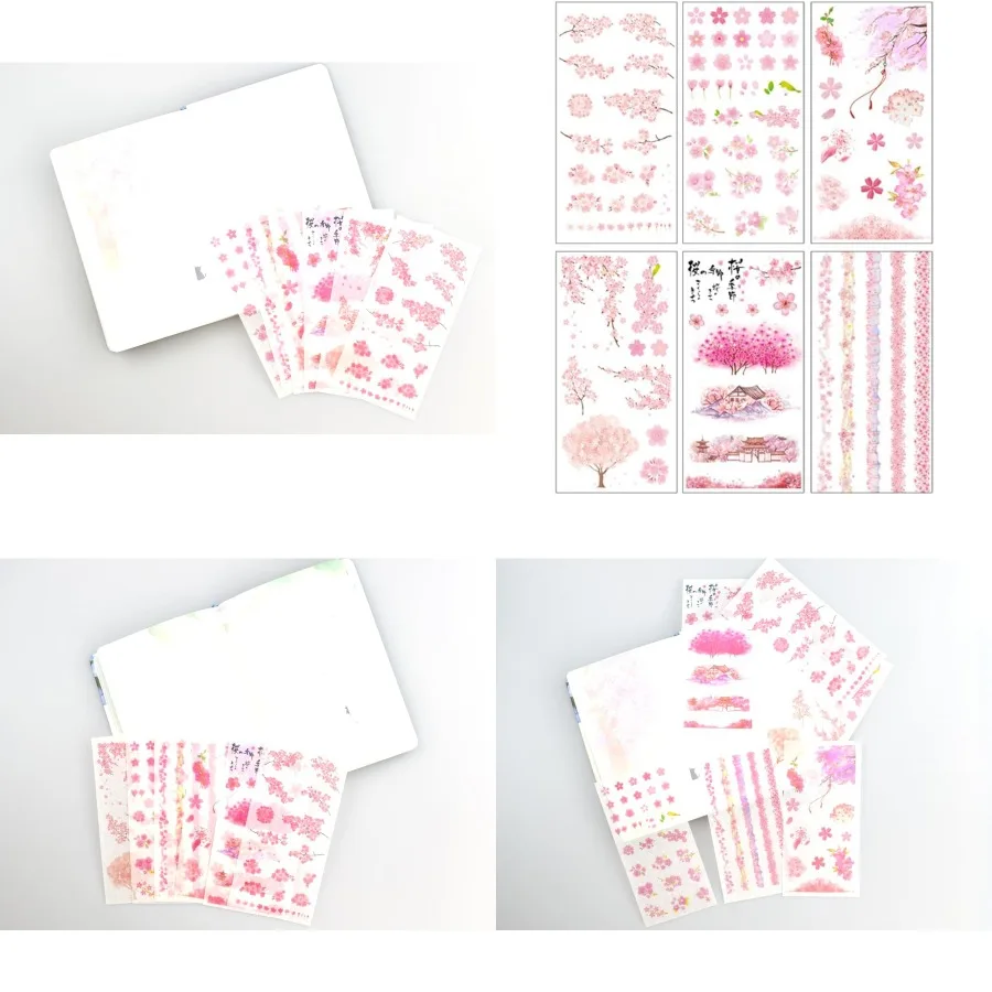 Romantic Cherry Flower Stickers Pack of 2 for Scrapbooking Japanese Pink Cherry Blossoms Cherry Tree Sticker for Art Craft Jour
Romantic Cherry Flower Stickers Pack of 2 for Scrapbooking Japanese Pink Cherry Blossoms Cherry Tree Sticker for Art Craft Jour