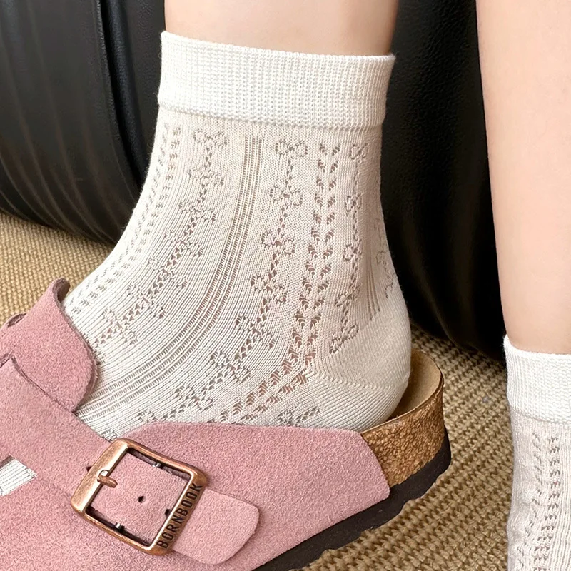 Летние тонкие носки для женщин, хлопок, износостойкие, антипиллинг, впитывающие пот, повседневные носки, сетчатые, дышащие, эластичные, морские
Летние тонкие носки для женщин, хлопок, износостойкие, антипиллинг, впитывающие пот, повседневные носки, сетчатые, дышащие, эластичные, морские