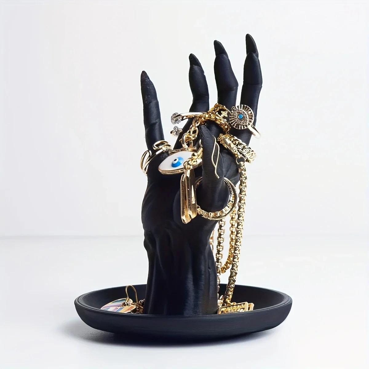 Gothic style jewelry rack, made of plastic material, suitable for storing necklaces, earrings, rings, and home decor items
Gothic style jewelry rack, made of plastic material, suitable for storing necklaces, earrings, rings, and home decor items