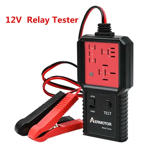 Aermotor 12-24V Car Relay Tester Electronic Automotive Relay Detector Auto Battery Checker Alternator Analyzer Diagnostic Tool ﻿