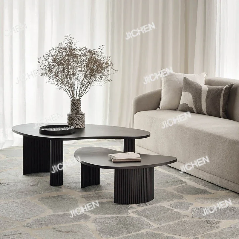 HS Black Modern Coffee Table Living Room Luxury Oval Unique Center Side Table Corner Design Nordic Mesa De Centro Sala Furniture
HS Black Modern Coffee Table Living Room Luxury Oval Unique Center Side Table Corner Design Nordic Mesa De Centro Sala Furniture