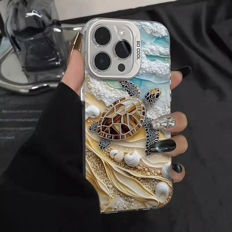 Turtle pattern by the seaside phone case for iPhone 16 15 14 13 12 11 Pro/ Max/Plus shock-proof rear cover anti-fingerprint
Turtle pattern by the seaside phone case for iPhone 16 15 14 13 12 11 Pro/ Max/Plus shock-proof rear cover anti-fingerprint