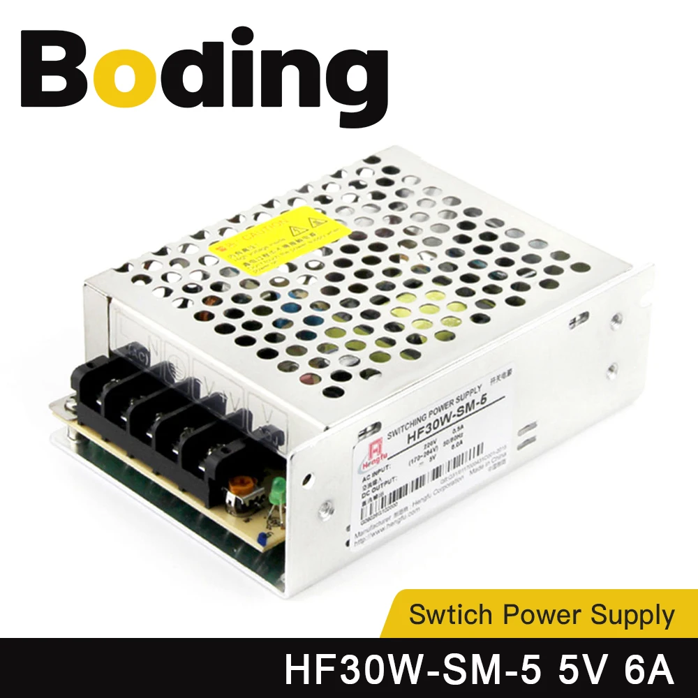 BODING HF30W-SM-5 Импульсный источник питания DC5V 6A 30W 5V-48V для лазерной машины Солнечная энергия Промышленное управление
BODING HF30W-SM-5 Импульсный источник питания DC5V 6A 30W 5V-48V для лазерной машины Солнечная энергия Промышленное управление