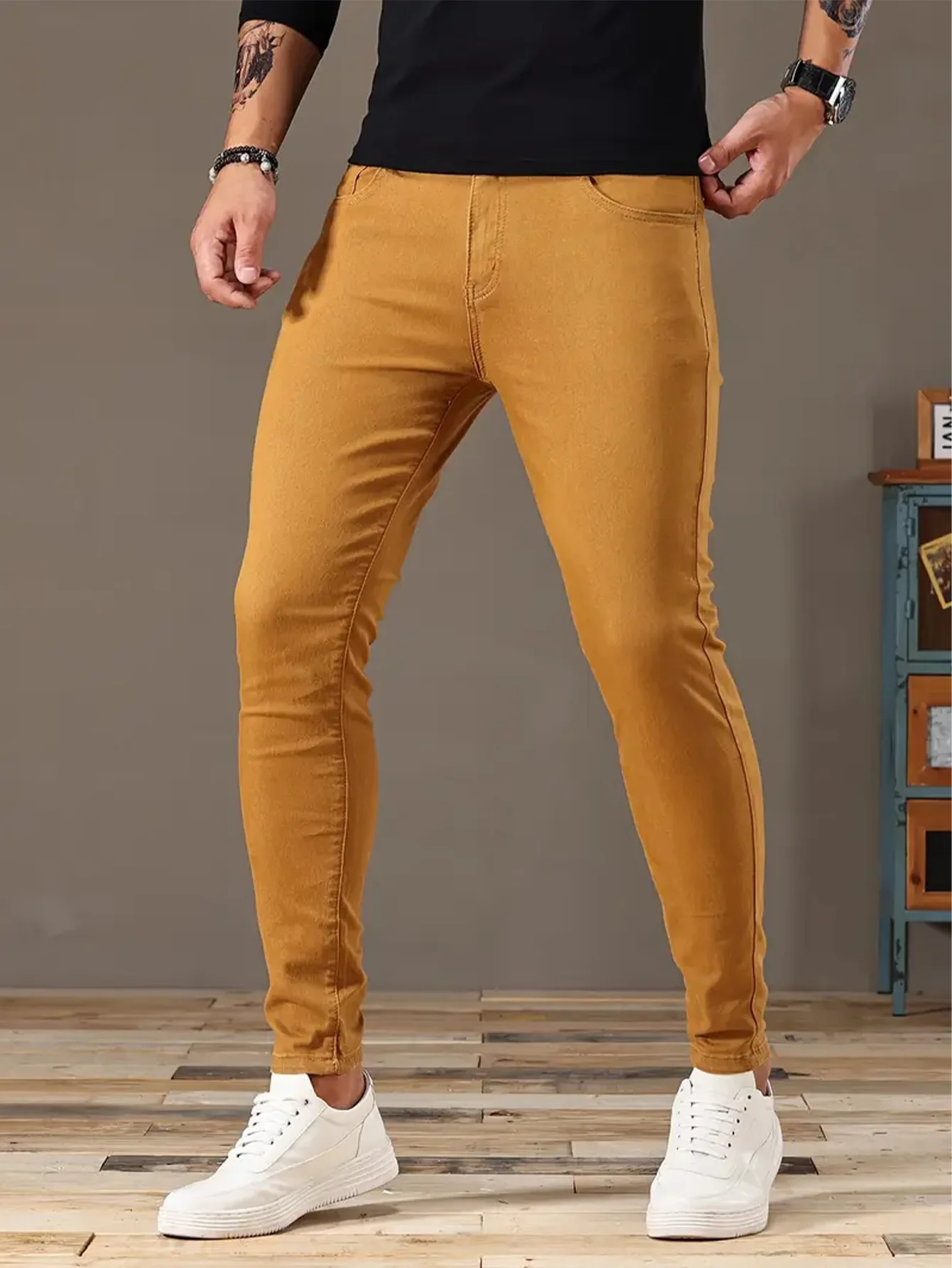 2026 Stretch Fashion Skinny Jeans Hip Hop Streetwear Men Slim Stretch Cotton Classic Denim Pants Brand Clothing Casual Trousers
2026 Stretch Fashion Skinny Jeans Hip Hop Streetwear Men Slim Stretch Cotton Classic Denim Pants Brand Clothing Casual Trousers
