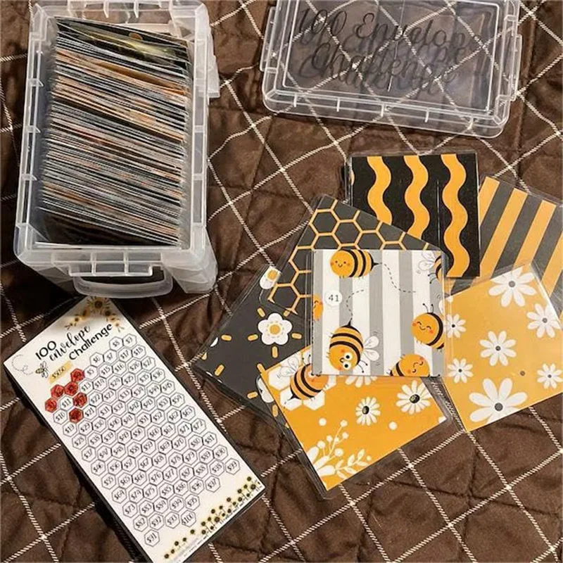 100PCS Envelope Challenge Box Set, Budget Planner Book For Budgeting Durable 14.8 X 10 X 7.8CM
100PCS Envelope Challenge Box Set, Budget Planner Book For Budgeting Durable 14.8 X 10 X 7.8CM
