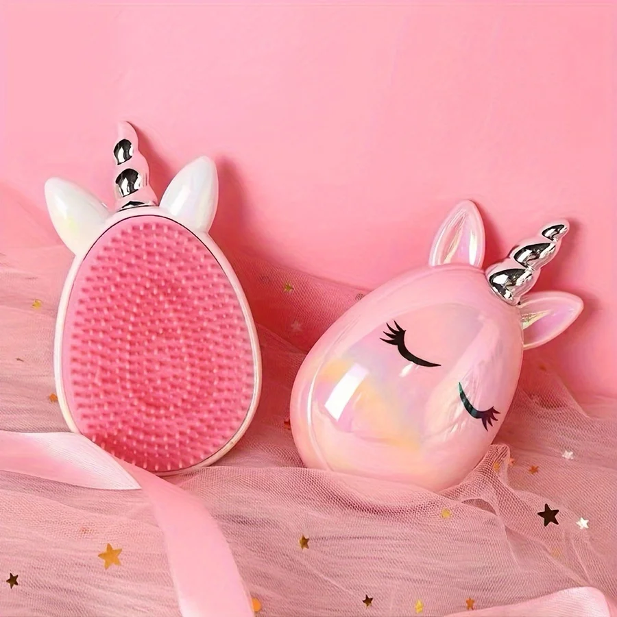 1pc Cute Unicorn Shaped Hair Brush, Scalp Massage Hair Comb, Portable Detangling Hair Styling Tool for All Hair Types
1pc Cute Unicorn Shaped Hair Brush, Scalp Massage Hair Comb, Portable Detangling Hair Styling Tool for All Hair Types