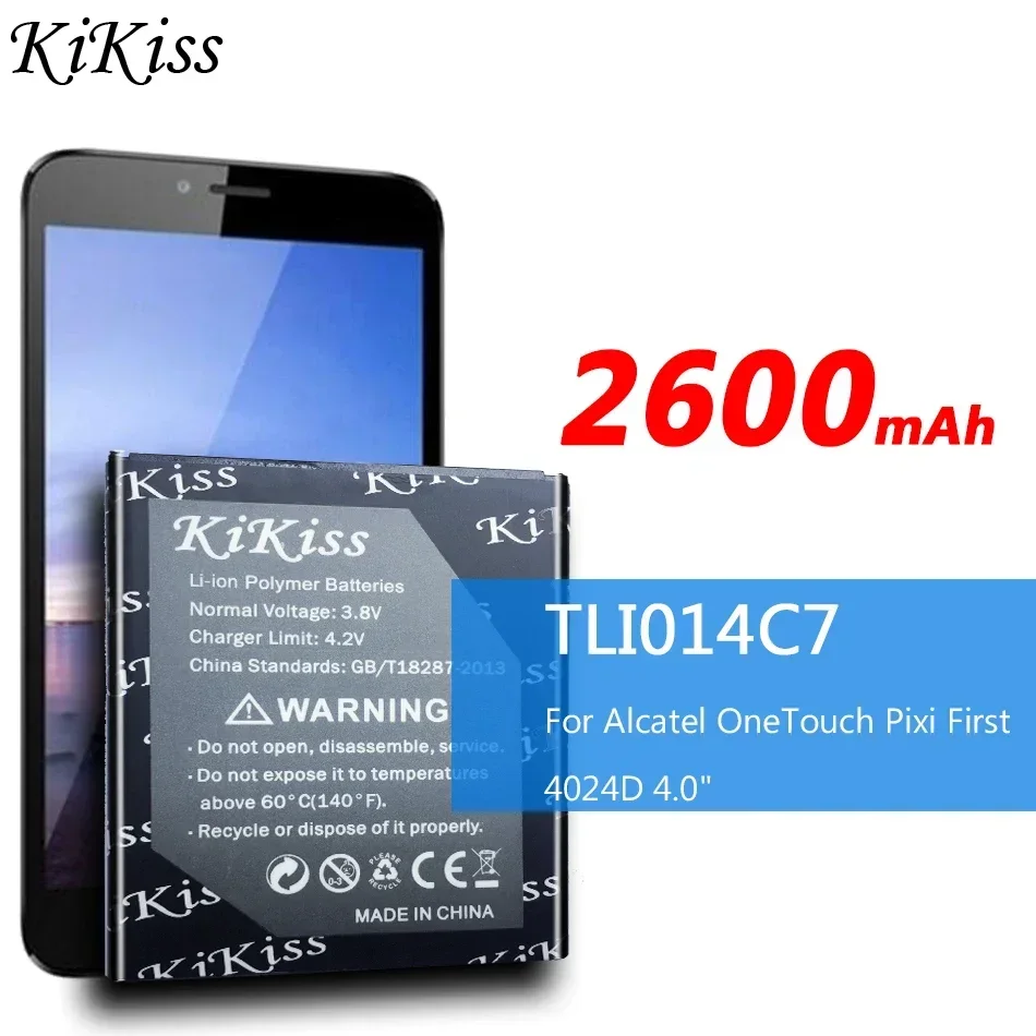 Compact 2600mAh Mobile Phone Battery for Alcatel OneTouch Pixi First
Compact 2600mAh Mobile Phone Battery for Alcatel OneTouch Pixi First