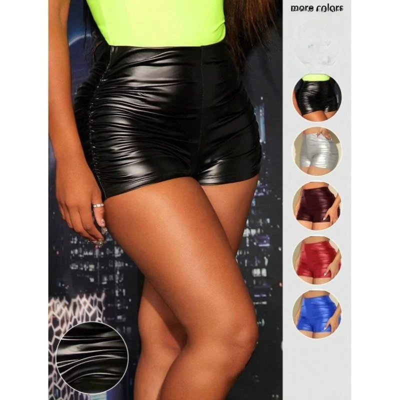 Pure Color Folded PU Leather orts Men's Faion Spring Season Vintage Sle Ciwalk Nine-Piece Pants Elastic Micro Stretch
Pure Color Folded PU Leather orts Men's Faion Spring Season Vintage Sle Ciwalk Nine-Piece Pants Elastic Micro Stretch