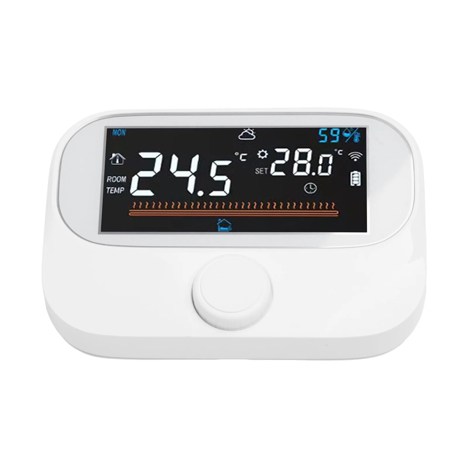 Home Heating Control RF Boiler Thermostat Programmable Room Thermostat Automatic Screen Off Large Screen Design