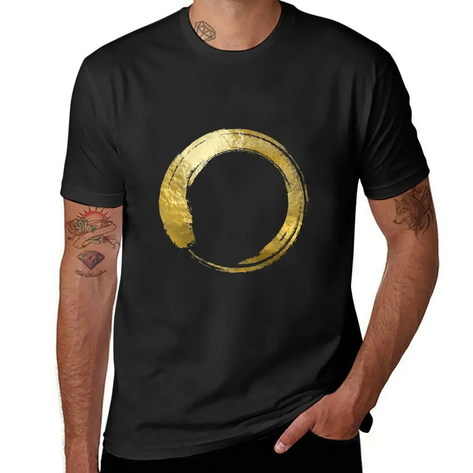 Gold Japanese Calligraphy Ensō T-Shirt shirts graphic essential t shirt tees mens clothing
Gold Japanese Calligraphy Ensō T-Shirt shirts graphic essential t shirt tees mens clothing