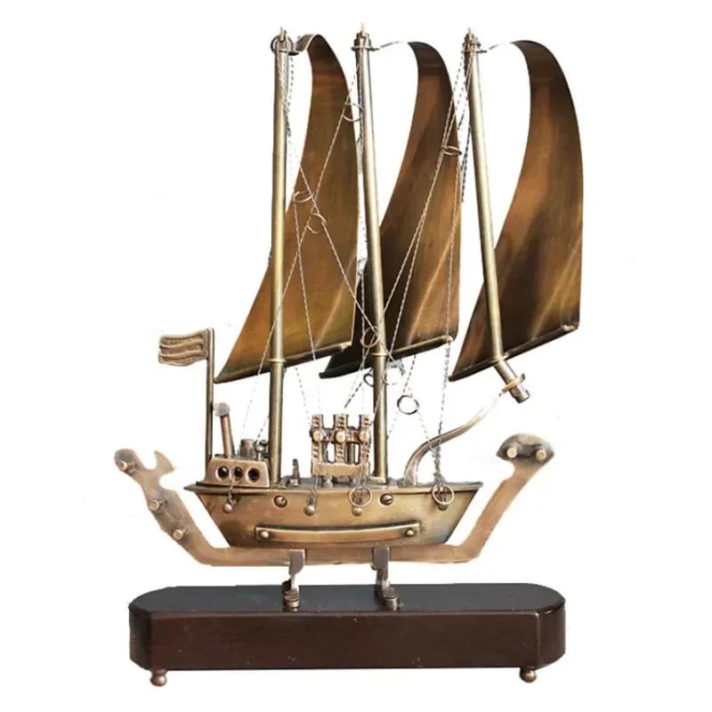 Vintage Handcrafted Brass Sailboat Ornament High-End Luxury Decorative Collectible for Home and Desk Decoration
Vintage Handcrafted Brass Sailboat Ornament High-End Luxury Decorative Collectible for Home and Desk Decoration