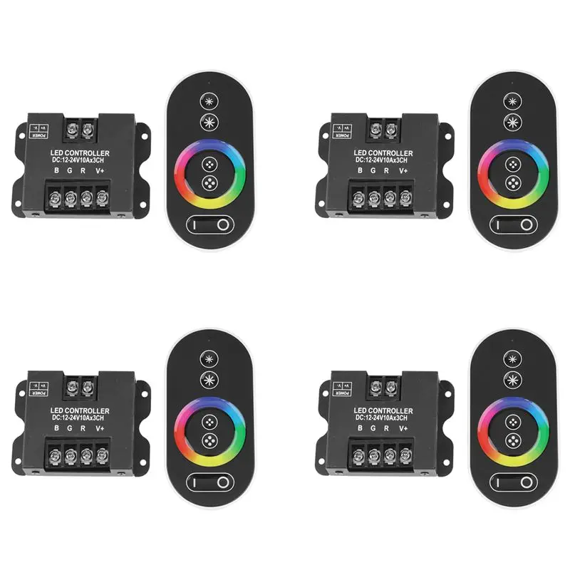 A33T-4X 30A Contact RGB RF Remote Control DC 12V 24V 3Channelx10a 360W/720W Controller For LED Strip Light SMD 5050
A33T-4X 30A Contact RGB RF Remote Control DC 12V 24V 3Channelx10a 360W/720W Controller For LED Strip Light SMD 5050
