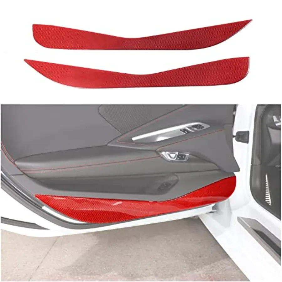 Car door anti-kick panel trim sticker for Chevrolet Corvette C8 2020-2026 soft carbon fiber material red color scratch-resistan
Car door anti-kick panel trim sticker for Chevrolet Corvette C8 2020-2026 soft carbon fiber material red color scratch-resistan