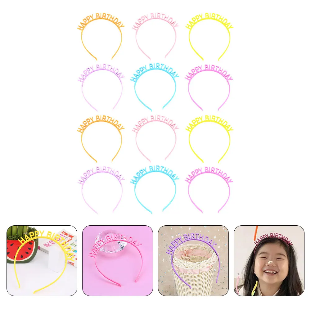 12pcs Birthday Headband Hair Hoops Party Accessories Girls Headwear Letter Ornaments Plastic Lightweight Portable Hairstyling
12pcs Birthday Headband Hair Hoops Party Accessories Girls Headwear Letter Ornaments Plastic Lightweight Portable Hairstyling