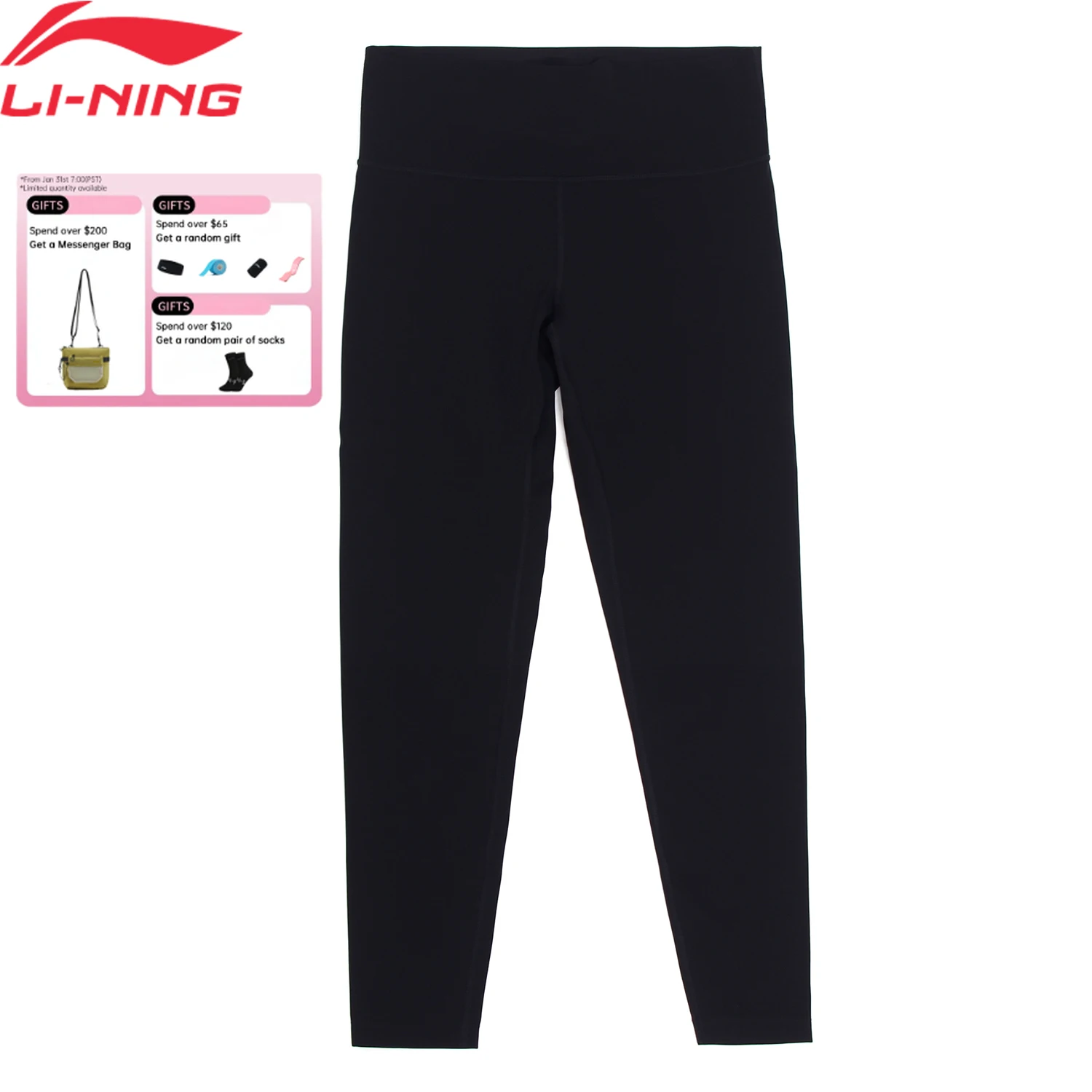 Li-Ning Women's Training Ankle-Length Leggings Tight Fit 64%Polyamide 36%Elastane LiNing Fitness Pants AULV072
Li-Ning Women's Training Ankle-Length Leggings Tight Fit 64%Polyamide 36%Elastane LiNing Fitness Pants AULV072