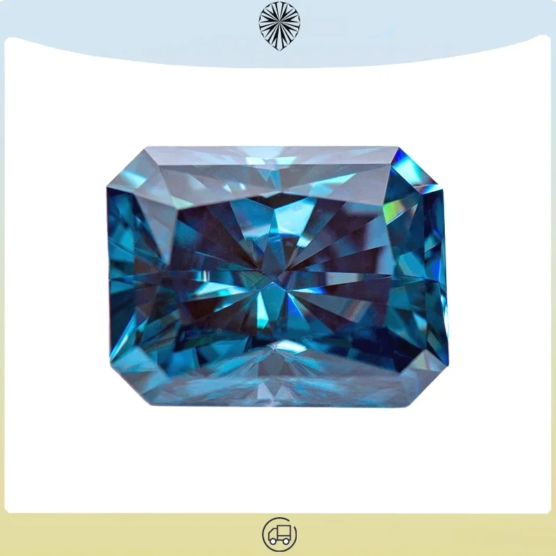 Moissanite Gemstone Radiant Cut Sapphire Blue Color Lab Grown Diamond for Woman Charm Jewelry Main Materials GRA Certificate
Moissanite Gemstone Radiant Cut Sapphire Blue Color Lab Grown Diamond for Woman Charm Jewelry Main Materials GRA Certificate