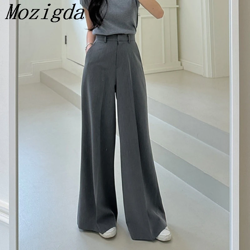 Spring Summer Korean Chic Commuter High Waist Women's Wide Leg Pants Retro Versatile Women's Bellbottom Pants
Spring Summer Korean Chic Commuter High Waist Women's Wide Leg Pants Retro Versatile Women's Bellbottom Pants