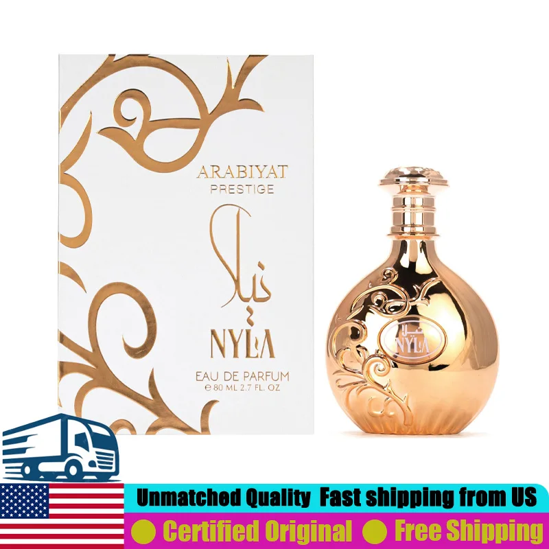 Arabiyat Prestige Nyla Eau de Parfum 2.7 Oz New 2024 Coconut & White Flowers 80 ML Long-Lasting Floral Fruity Perfume for Women
Arabiyat Prestige Nyla Eau de Parfum 2.7 Oz New 2024 Coconut & White Flowers 80 ML Long-Lasting Floral Fruity Perfume for Women