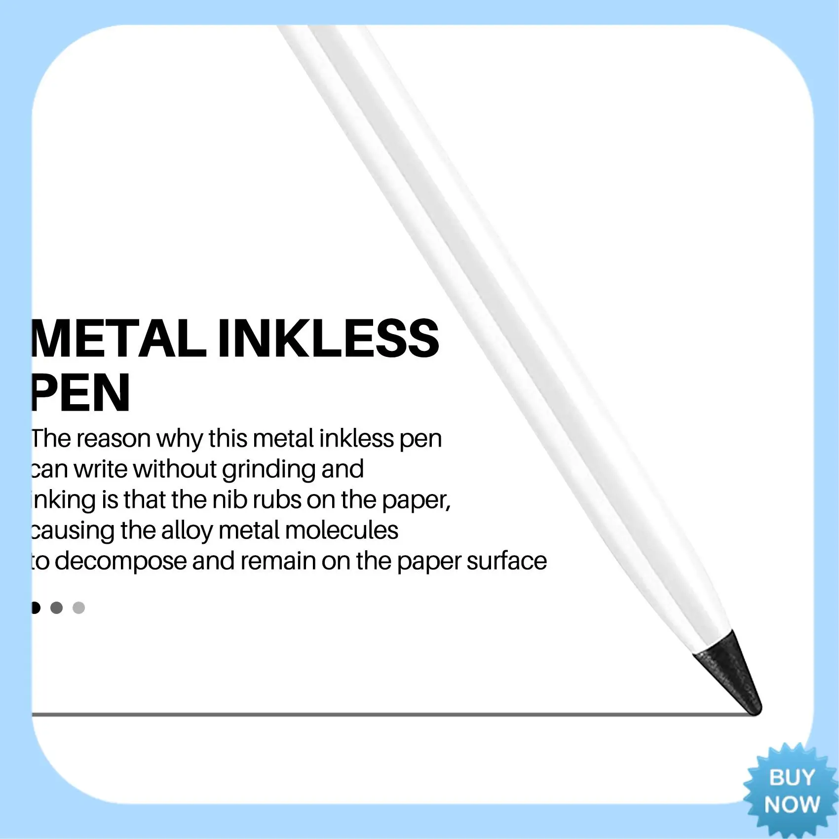A47Z 4 Pieces Metal Inkless Pen Metal No Ink Pencil Infinite Metallic Write Pen Metallic Erasable Pen For Kids And Adults
A47Z 4 Pieces Metal Inkless Pen Metal No Ink Pencil Infinite Metallic Write Pen Metallic Erasable Pen For Kids And Adults