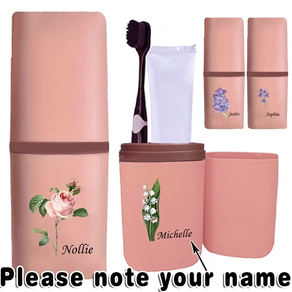 Custom Name Portable Toothbrush Organizer Detachable Mouthwash Cup Toothpaste Storage Holder Large Case for Comb Shaver Travel
Custom Name Portable Toothbrush Organizer Detachable Mouthwash Cup Toothpaste Storage Holder Large Case for Comb Shaver Travel