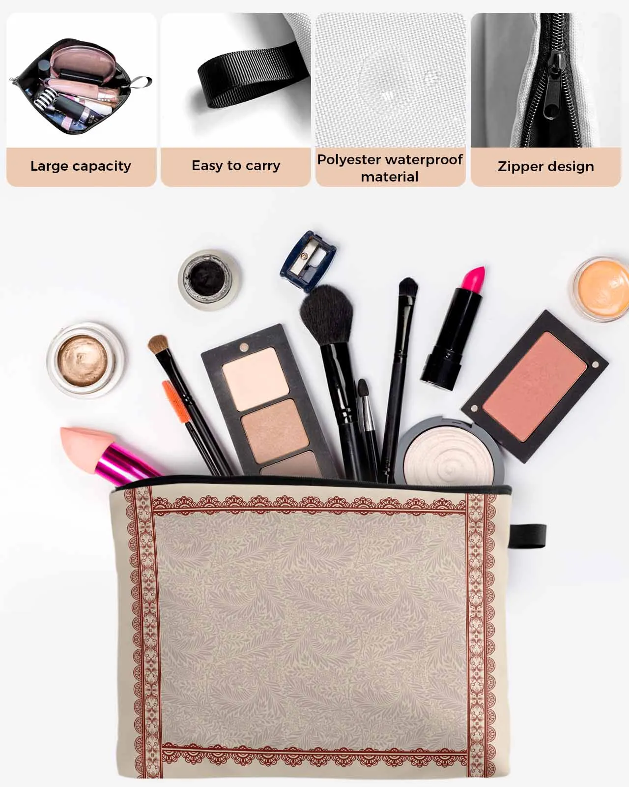 Leaf Retro Pattern Red Women Portable Storage Bag Pouch Napkin Cosmetic Bags Organizer Ladies Makeup Bag
Leaf Retro Pattern Red Women Portable Storage Bag Pouch Napkin Cosmetic Bags Organizer Ladies Makeup Bag
